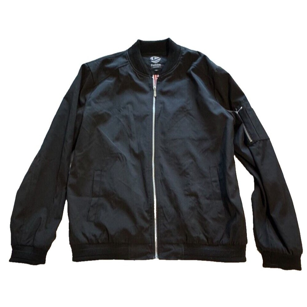 Men's Bomber Jacket Lightweight Casual Windbreaker Zip Up Coat with Pockets
